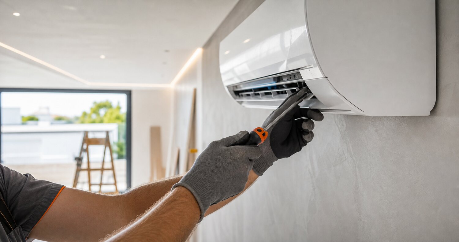 Manutenção profissional em ar condicionado split